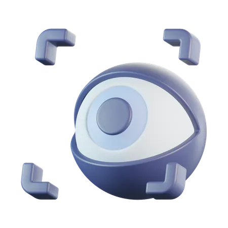 Varredura de retina  3D Icon