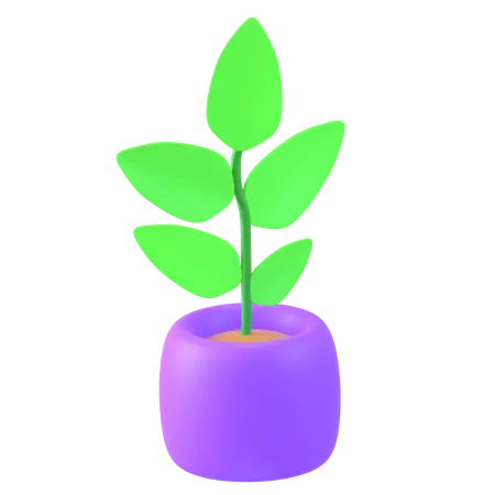 Vase à plantes  3D Icon