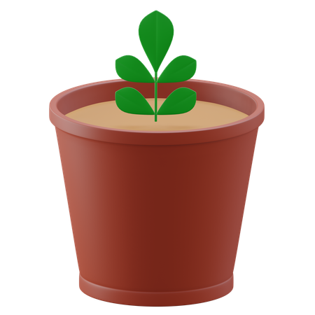 Vase baum  3D Icon