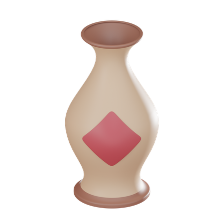 Vase en argile  3D Icon