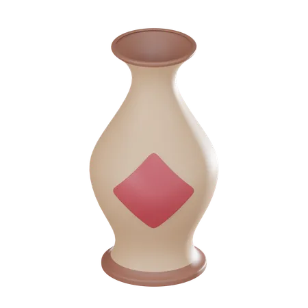 Vase en argile  3D Icon