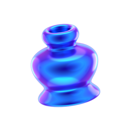 Vase pot forme abstraite  3D Icon