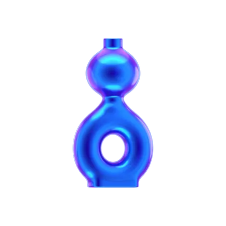 Vase topf abstrakt gestalten  3D Icon