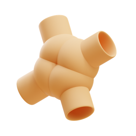 Vases quadruples à grande bouche  3D Icon