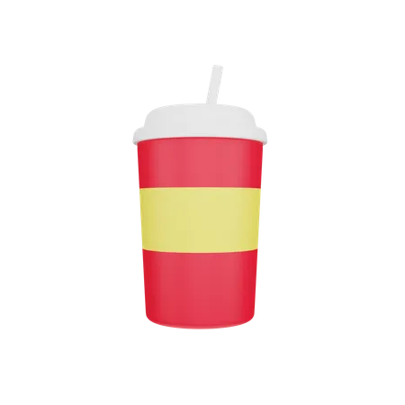 Beber vaso  3D Icon