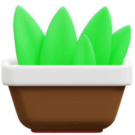 Vaso de planta  3D Icon