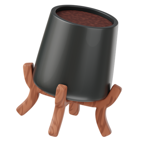 Vaso de planta  3D Icon