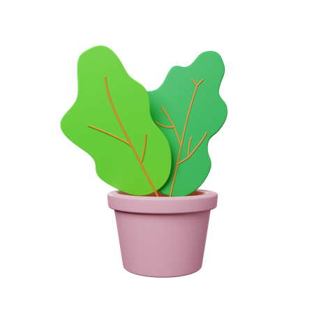 Vaso de planta  3D Illustration