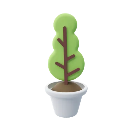 Vaso de planta  3D Illustration