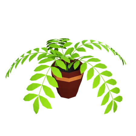 Vaso de planta  3D Illustration