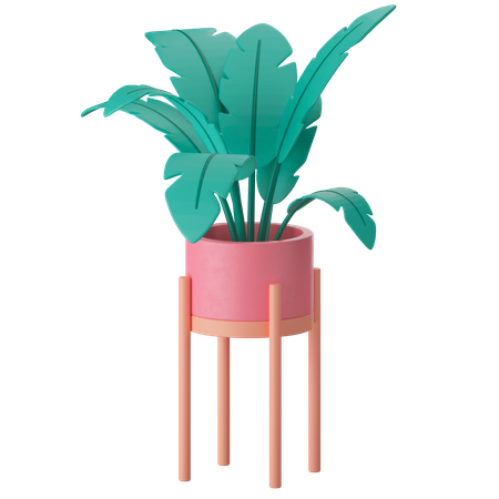 Vaso de planta  3D Icon