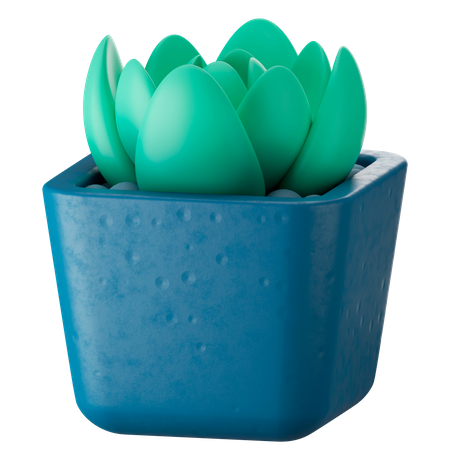 Vaso de planta  3D Icon