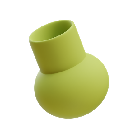 Vaso de boca grande  3D Icon