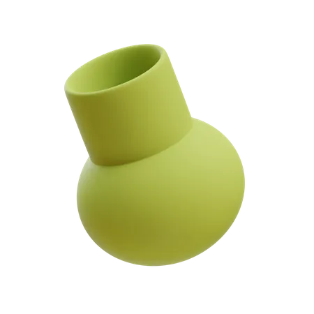 Vaso de boca grande  3D Icon