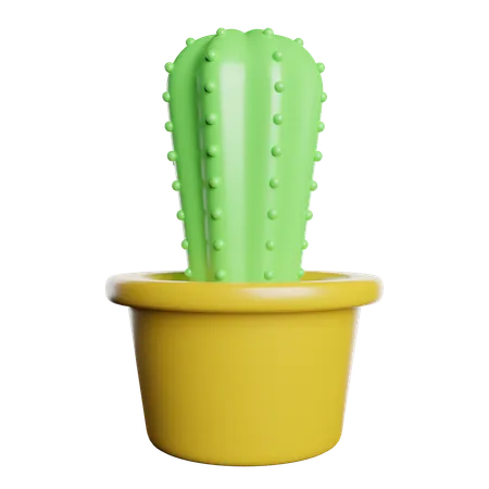 Vaso de cacto  3D Icon