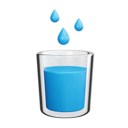 Vaso de agua  3D Icon