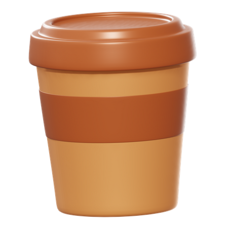 Vaso de cafe  3D Illustration