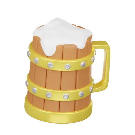 Vaso de cerveza  3D Icon