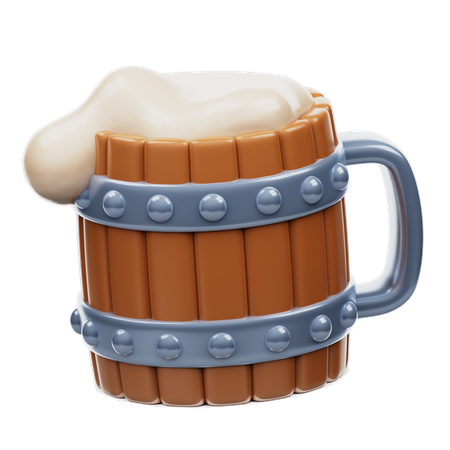 Vaso de cerveza  3D Icon