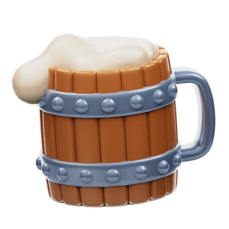 Vaso de cerveza  3D Icon