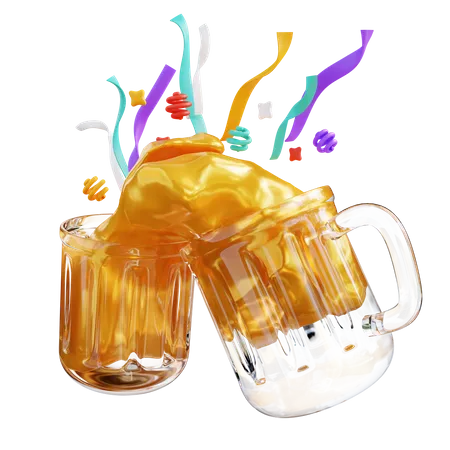 Vaso de cerveza  3D Icon