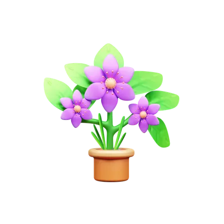 Vaso de flores  3D Icon