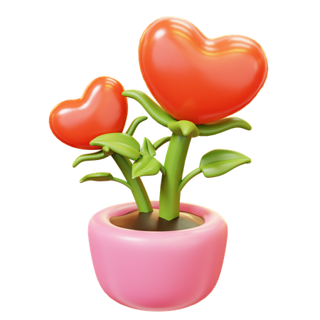 Vaso de flores  3D Icon