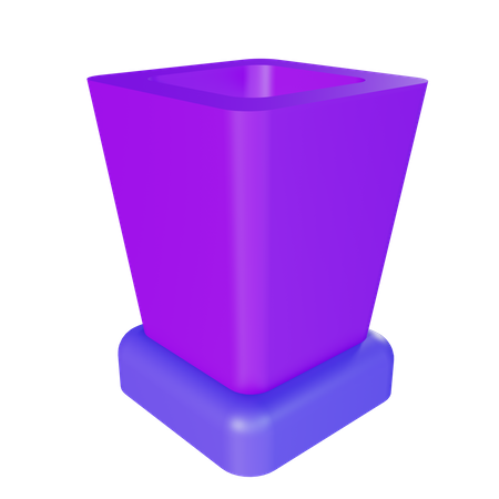Vaso de flores  3D Illustration