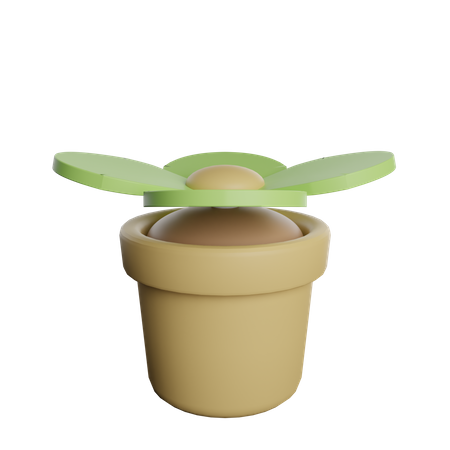 Vaso de flores  3D Illustration