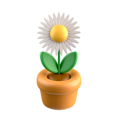 Vaso de flores  3D Icon