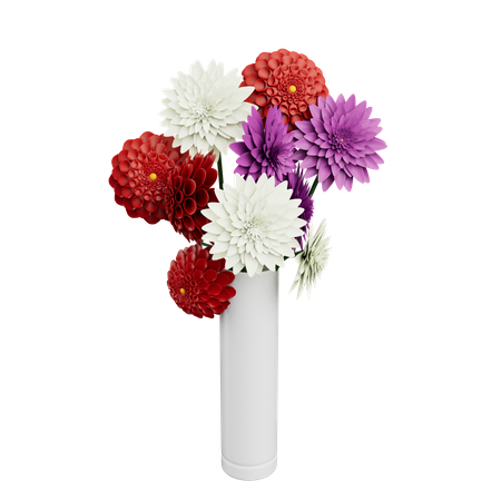 Vaso de flores  3D Icon