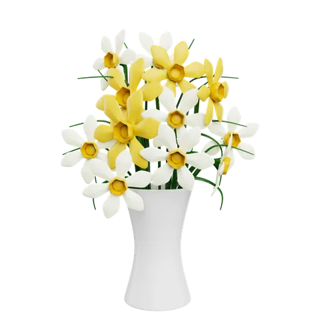 Vaso de flores  3D Icon