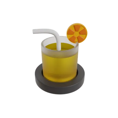 Vaso de jugo  3D Icon