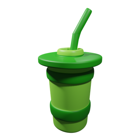 Vaso de jugo  3D Icon