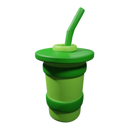 Vaso de jugo  3D Icon