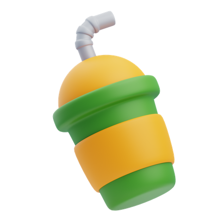 Vaso de jugo  3D Icon