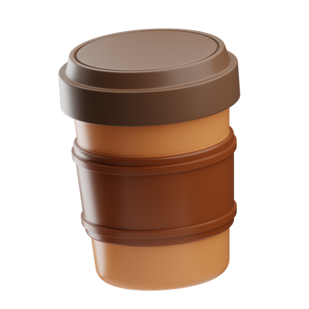 Vaso de papel  3D Icon