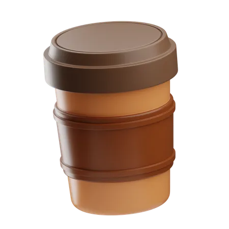 Vaso de papel  3D Icon