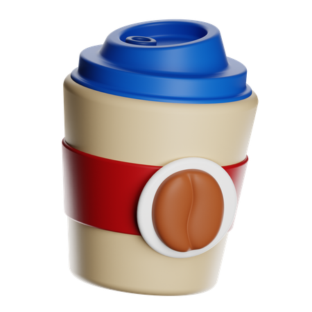 Vaso de papel  3D Icon