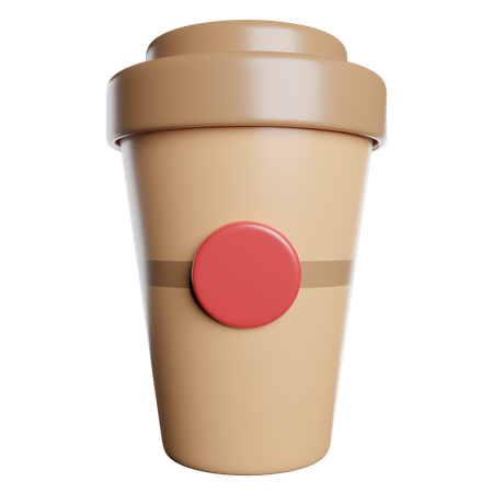 Vaso de papel  3D Icon