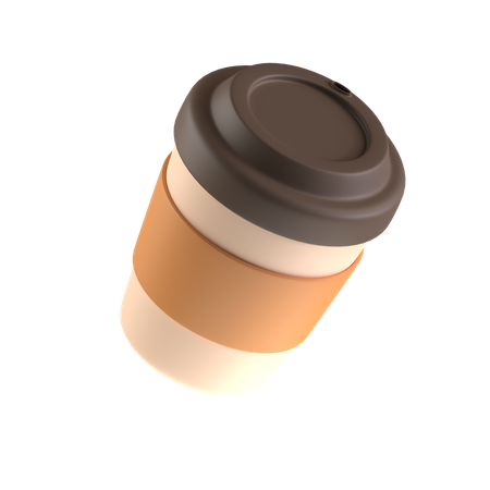 Vaso de papel  3D Icon