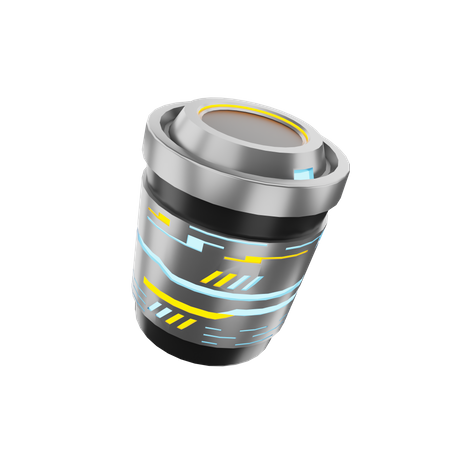 Vaso de papel  3D Icon