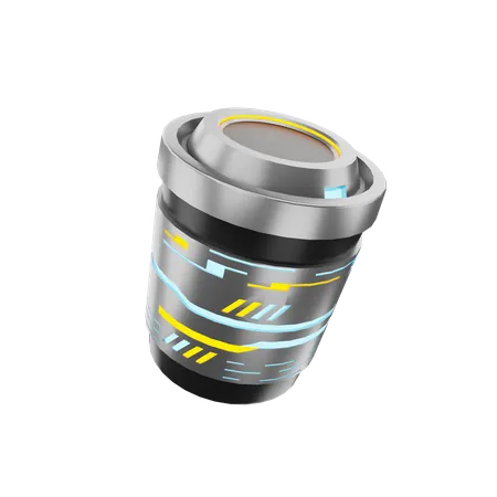 Vaso de papel  3D Icon