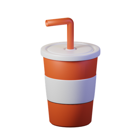 Vaso de papel  3D Icon