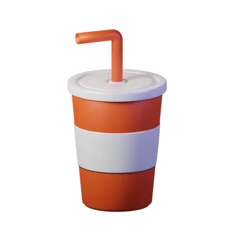 Vaso de papel  3D Icon