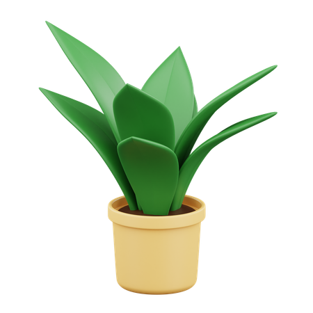 Vaso de planta  3D Icon