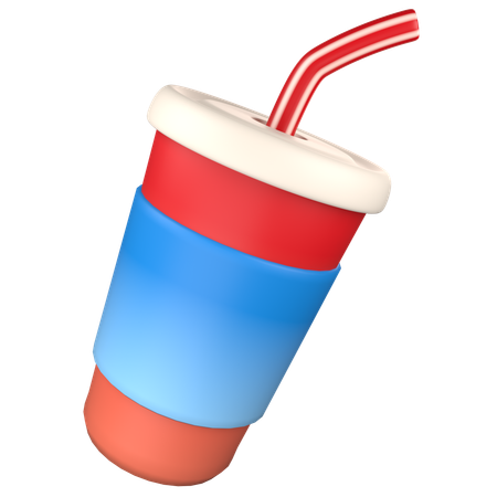 Vaso de refresco  3D Icon