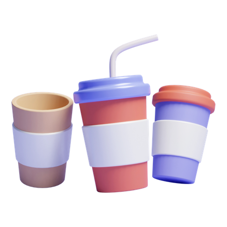 Vaso desechable  3D Icon