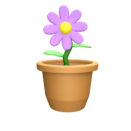 Vaso de flores  3D Icon