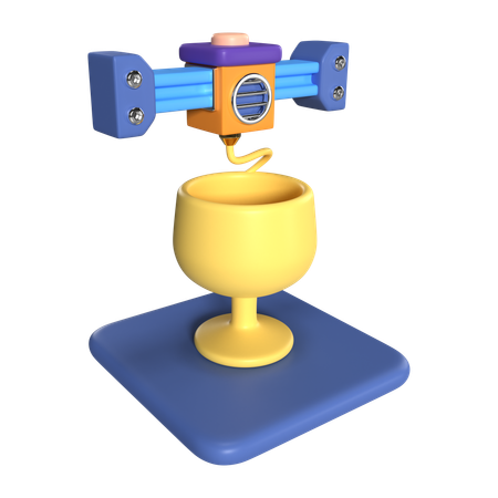 Vaso de impressão  3D Icon